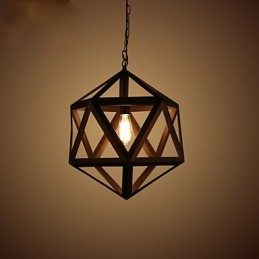 Lampada a sospensione in metallo nero 3 luci E26/E27 regolabile