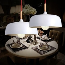 Lampadario a sospensione mini moderno contemporaneo in metallo bianco