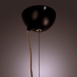 Lampada a sospensione moderna contemporanea a ciotola, metallo nero bianco, 1x E26/E27