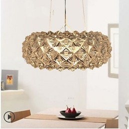 Lampadario a sospensione mini in vetro trasparente a 3 luci Ion Zeus Kapo
