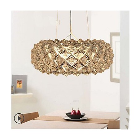 Lampadario a sospensione mini in vetro trasparente a 3 luci Ion Zeus Kapo