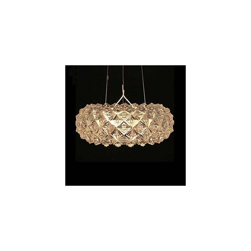 Lampadario a sospensione mini in vetro trasparente a 3 luci Ion Zeus Kapo