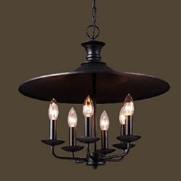 Lampadario a candela in stile nordico rurale americano