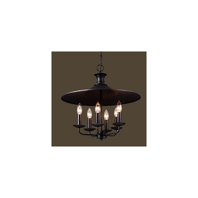 Lampadario a candela in stile nordico rurale americano