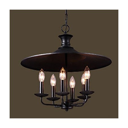 Lampadario a candela in stile nordico rurale americano