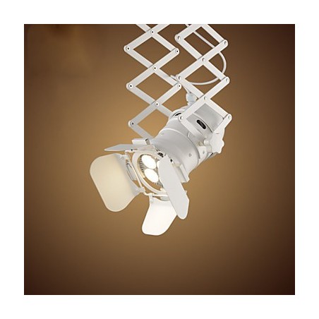 Lampada a sospensione in metallo retrò Mini Garage verniciata