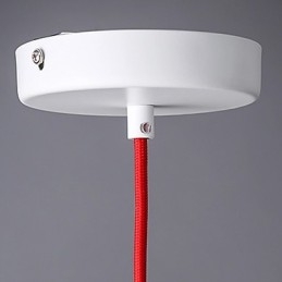 Lampadario a sospensione mini moderno contemporaneo in metallo bianco