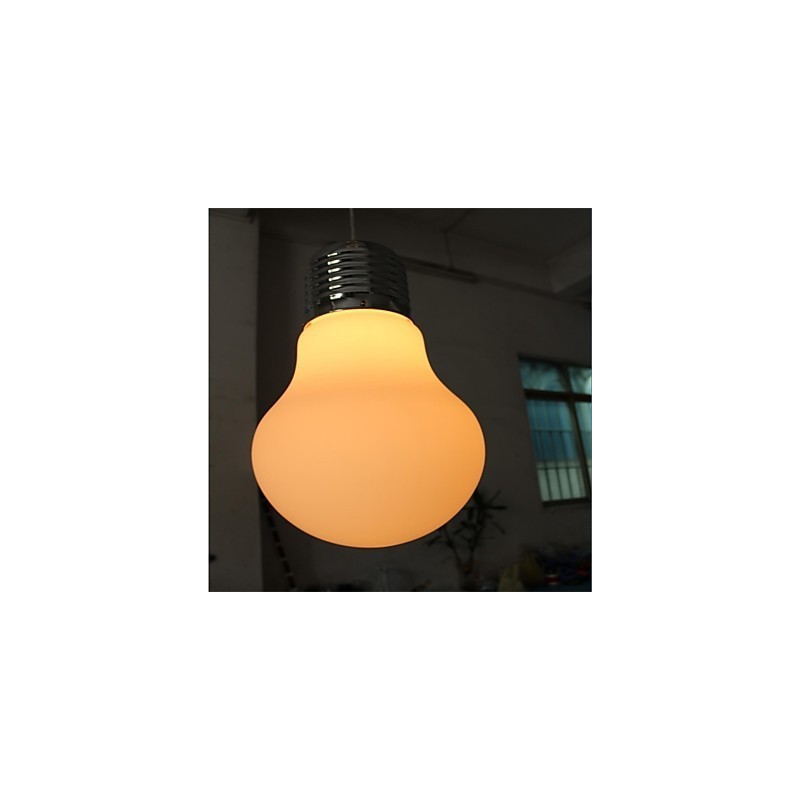 Lampada a sospensione country americana in vetro galvanizzato E26/E27 1 lampadina