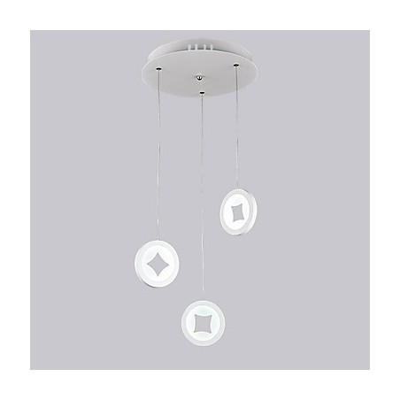 Lampada a sospensione LED moderna a 3 livelli in acrilico, 1000 x 330 mm