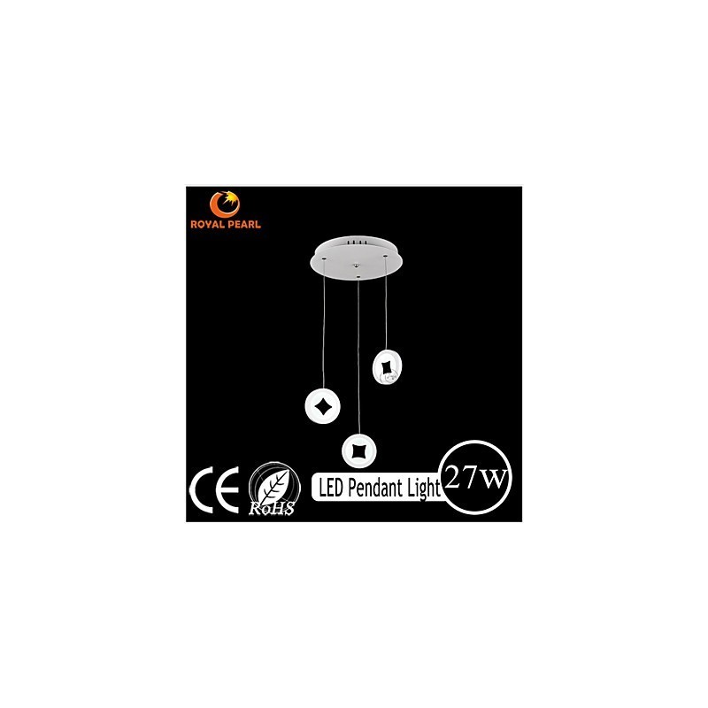 Lampada a sospensione LED moderna a 3 livelli in acrilico, 1000 x 330 mm