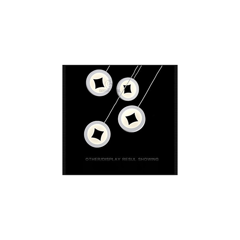 Lampada a sospensione LED moderna a 3 livelli in acrilico, 1000 x 330 mm