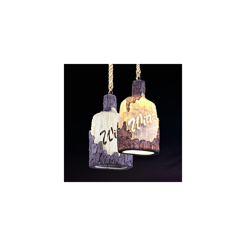 Lampadario a sospensione singolo piccolo Cafe American Country