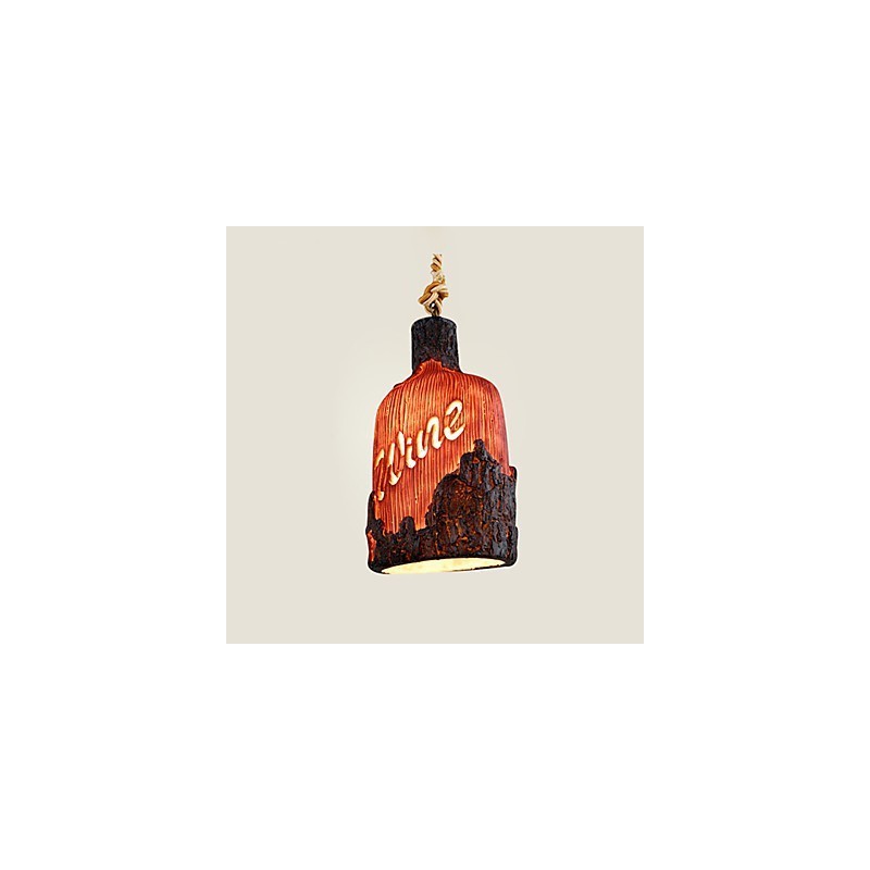 Lampadario a sospensione singolo piccolo Cafe American Country