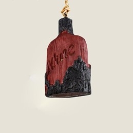 Lampadario a sospensione singolo piccolo Cafe American Country