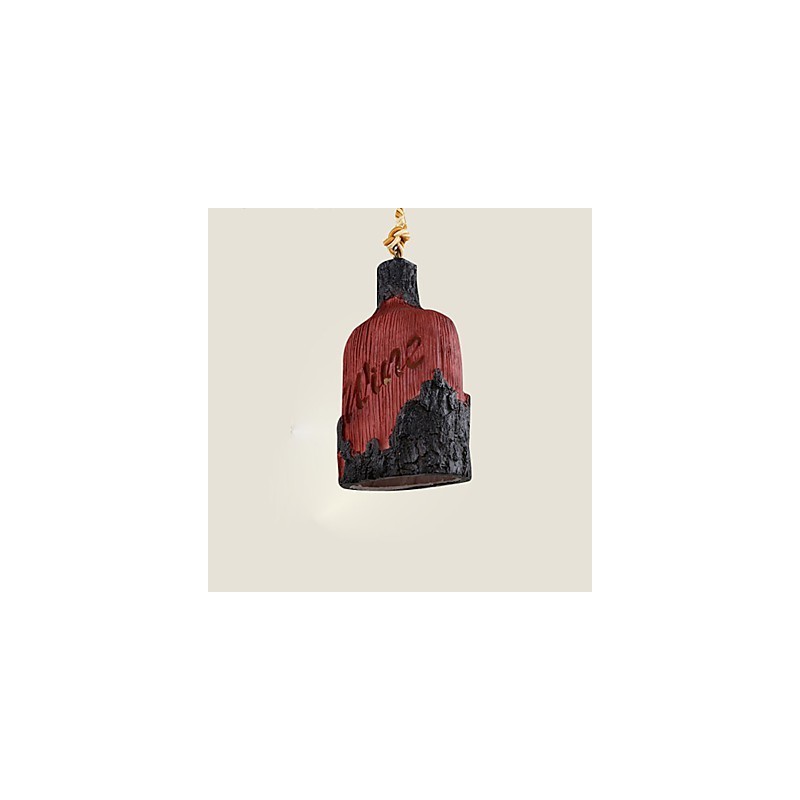 Lampadario a sospensione singolo piccolo Cafe American Country