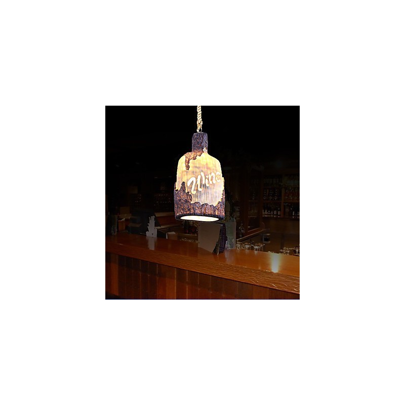 Lampadario a sospensione singolo piccolo Cafe American Country