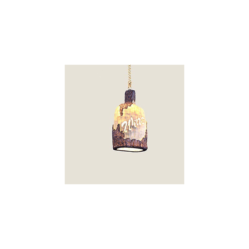 Lampadario a sospensione singolo piccolo Cafe American Country