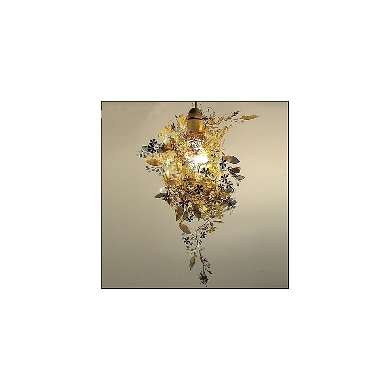 Lampada a sospensione LED Mercoledì Luce in metallo 3 luci oro argento bianco
