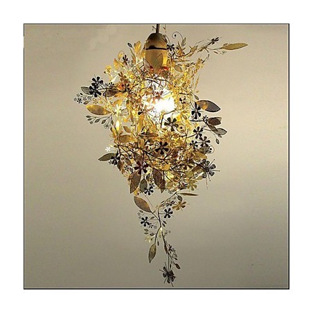 Lampada a sospensione LED Mercoledì Luce in metallo 3 luci oro argento bianco