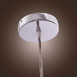 Lampada a sospensione moderna in alluminio cromato a 7 luci G4