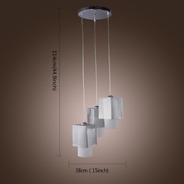 Lampada a sospensione moderna contemporanea mini galvanosteggiata con paralume in vetro trasparente