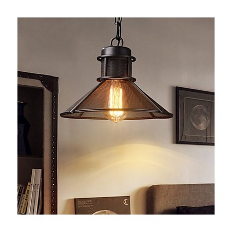 Lampada a sospensione retrò Mini Style in metallo nero