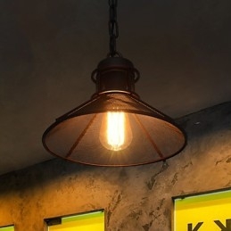 Lampada a sospensione retrò Mini Style in metallo nero