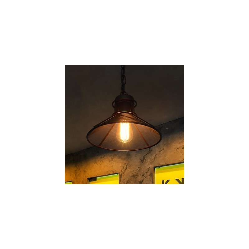 Lampada a sospensione retrò Mini Style in metallo nero
