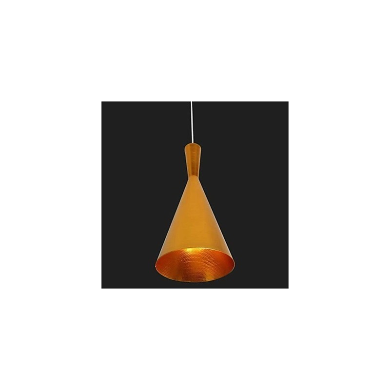 Lampadario a sospensione in alluminio Americange Gold a 3 teste