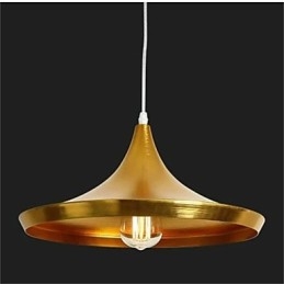 Lampadario a sospensione in alluminio Americange Gold a 3 teste