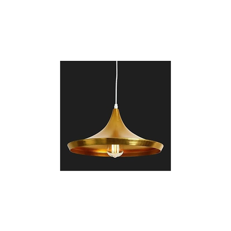 Lampadario a sospensione in alluminio Americange Gold a 3 teste