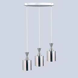 Lampada a sospensione cromata con incisione laser Dream