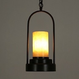 Lampada a sospensione tradizionale classica vintage retrò country in metallo nero
