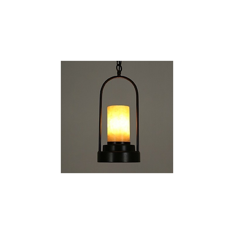 Lampada a sospensione tradizionale classica vintage retrò country in metallo nero