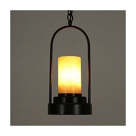 Lampada a sospensione tradizionale classica vintage retrò country in metallo nero