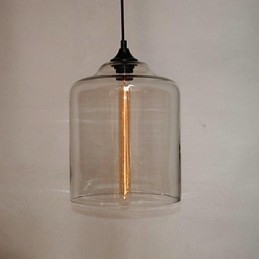 Lampada a sospensione a bottiglia 1 luce in ferro verniciato