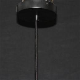 Lampadario a sospensione in ferro battuto a gabbia per uccelli retrò americano