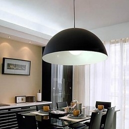Lampada a sospensione moderna in metallo 1 luce E26/E27 100 cm