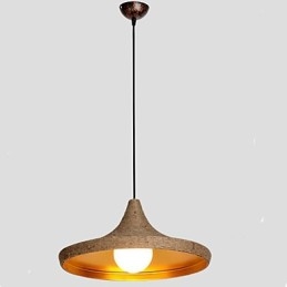 Lampadario a sospensione retrò in canapa industriale C