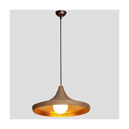 Lampadario a sospensione retrò in canapa industriale C