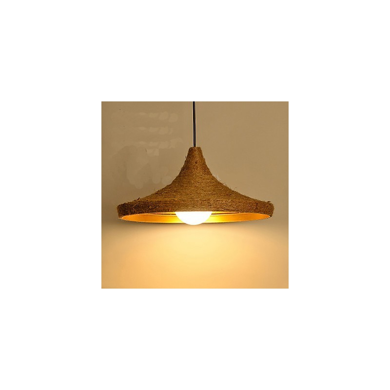 Lampadario a sospensione retrò in canapa industriale C