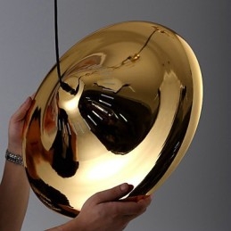 Lampada a sospensione Country vintage in metallo dorato 3 luci E26/E27