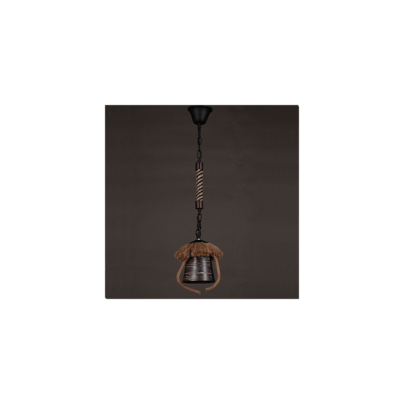 Lampada a sospensione retrò in ceramica stile country americano