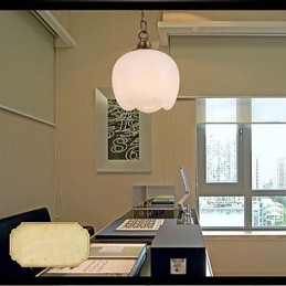 Lampadario a sospensione singolo in marmo spagnolo e rame