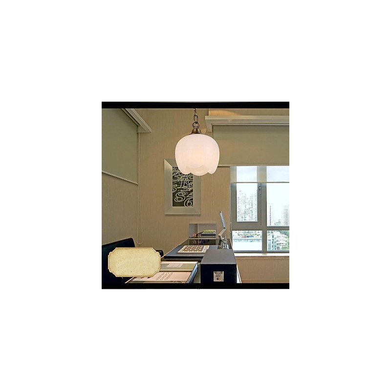 Lampadario a sospensione singolo in marmo spagnolo e rame