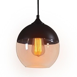 WestMenLights Lampada a sospensione in vetro moderno vintage 200 mm trasparente