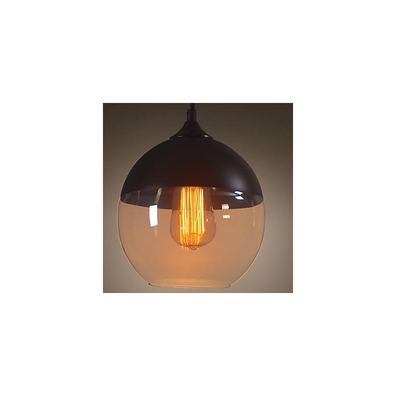 WestMenLights Lampada a sospensione in vetro moderno vintage 200 mm trasparente