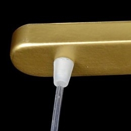 Lampada a sospensione classica europea in bronzo a 3 luci in vetro moiré