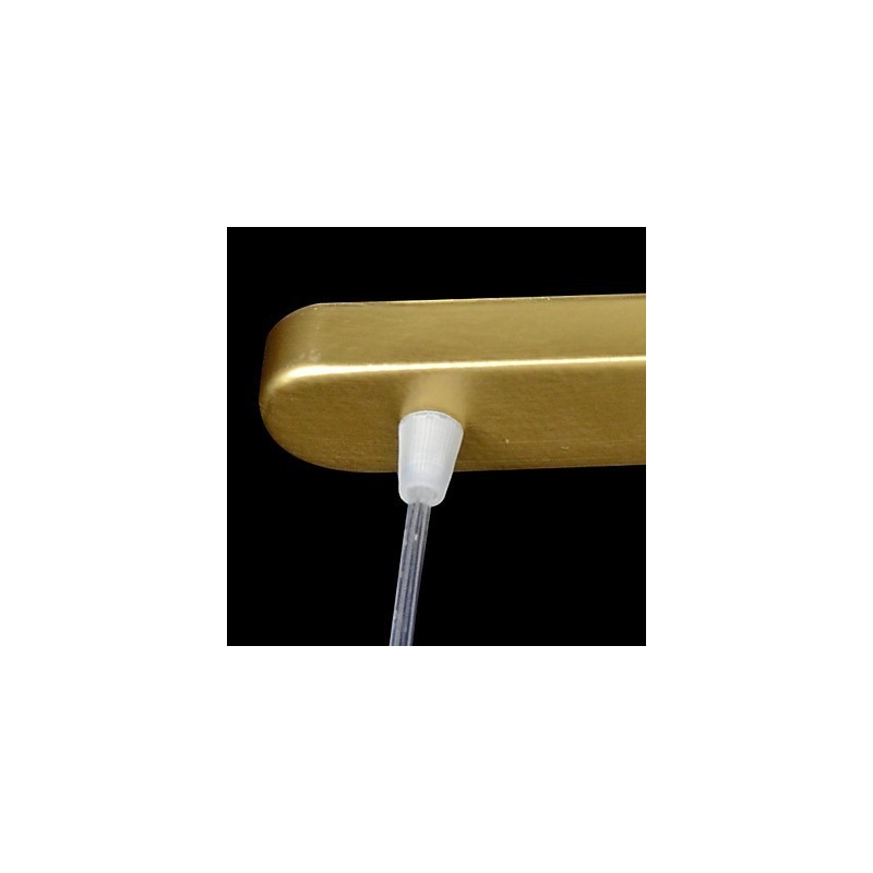 Lampada a sospensione classica europea in bronzo a 3 luci in vetro moiré