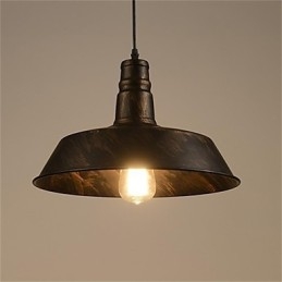 Lampadario a sospensione retrò minimalista con copertura unica 360 mm